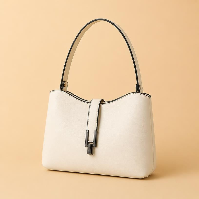 Sac à main écru Élégance