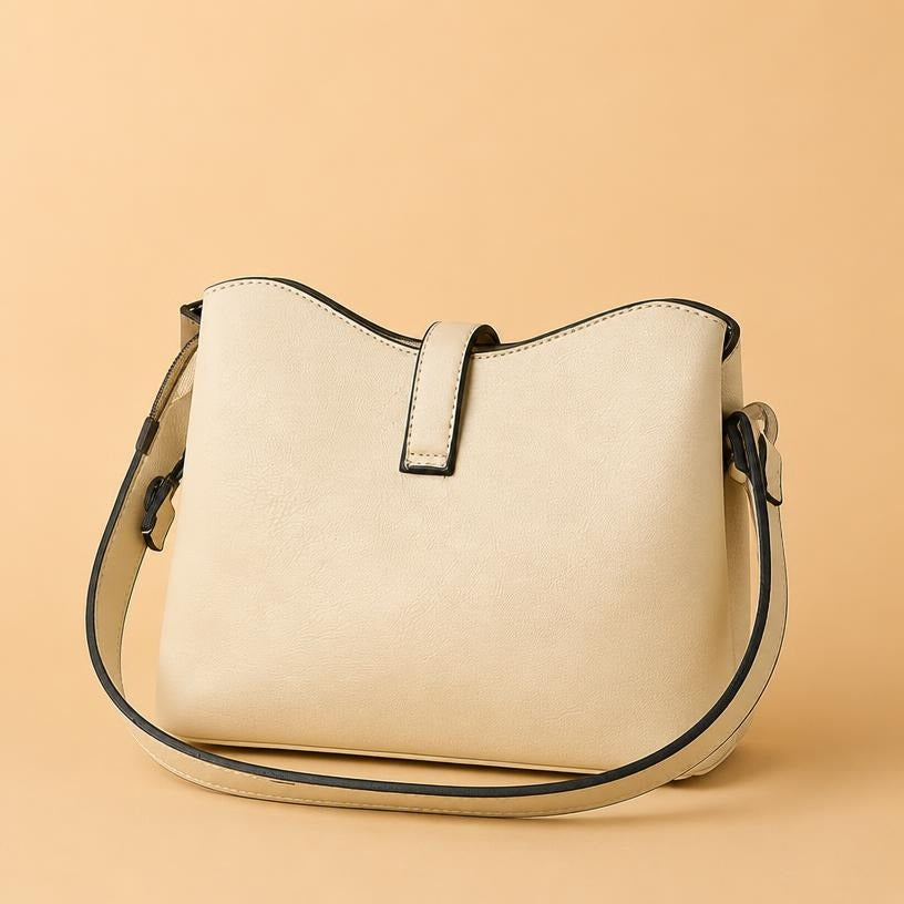Sac à main écru Élégance